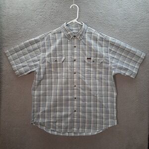 Carhartt Shirt Adult Extra Large Multicolor Plaid Workwear Barn Chore Outdoors